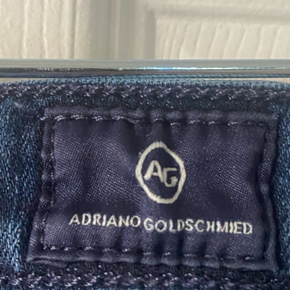 AG Adriano Goldschmed Prima Dark Blue Slim Cigarette Ankle Jean Women’s Size 25R - Picture 6 of 9